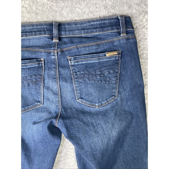 White House Black Market Women's  Sz 4L Slim Leg Dark Wash Jeans 32x29 - Picture 11 of 12